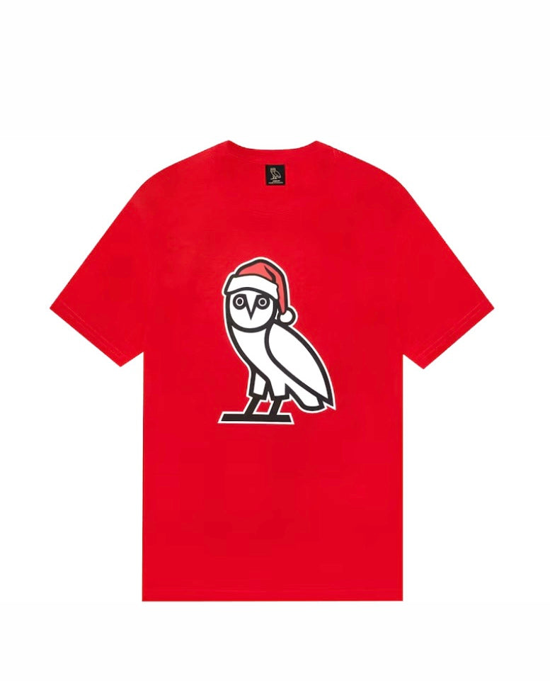 OVO Holiday Owi T-shirt Red Men's - FW21 - US