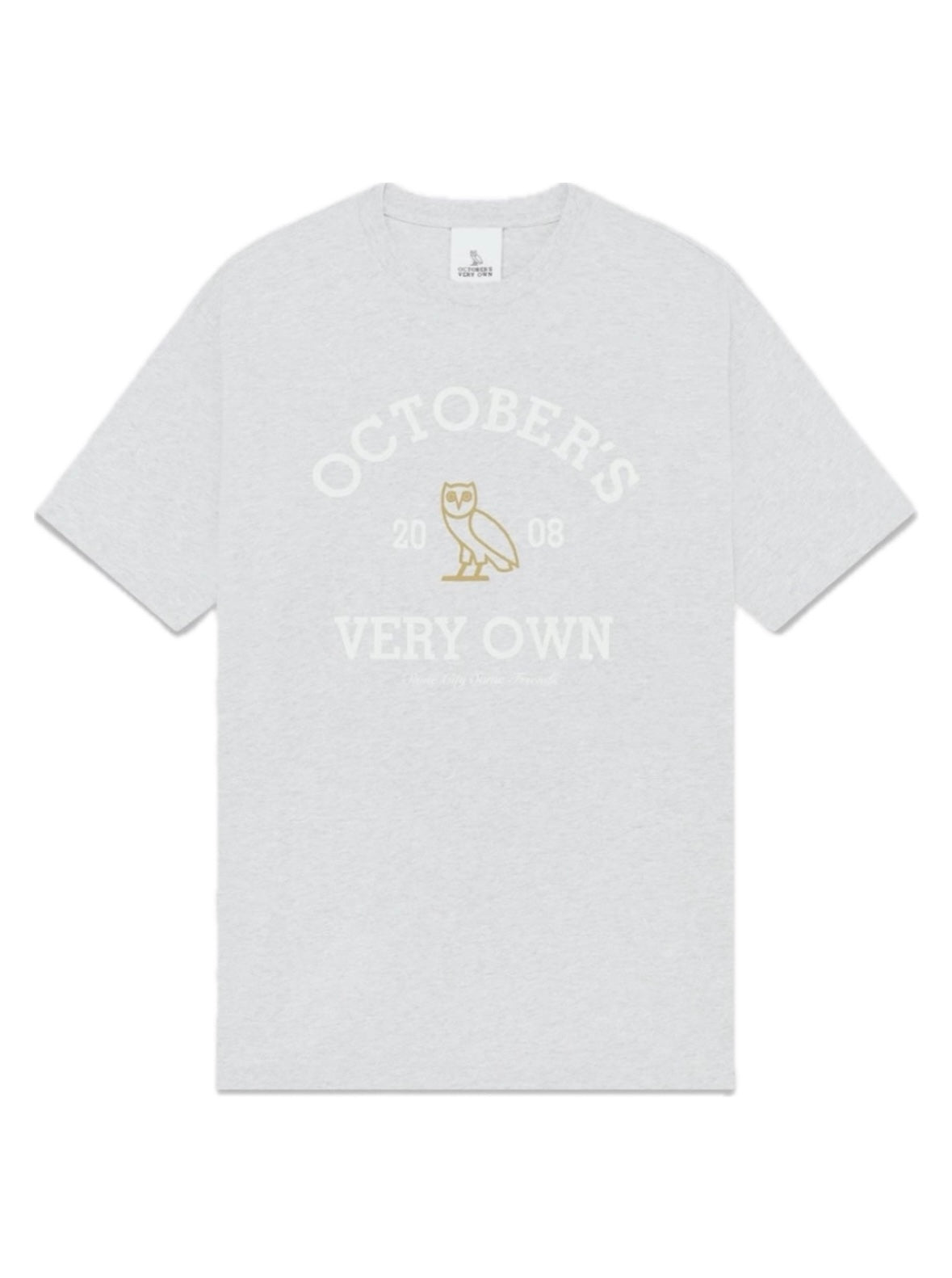 OVO COLLEGIATE T-SHIRT ASH HEATHER GREY