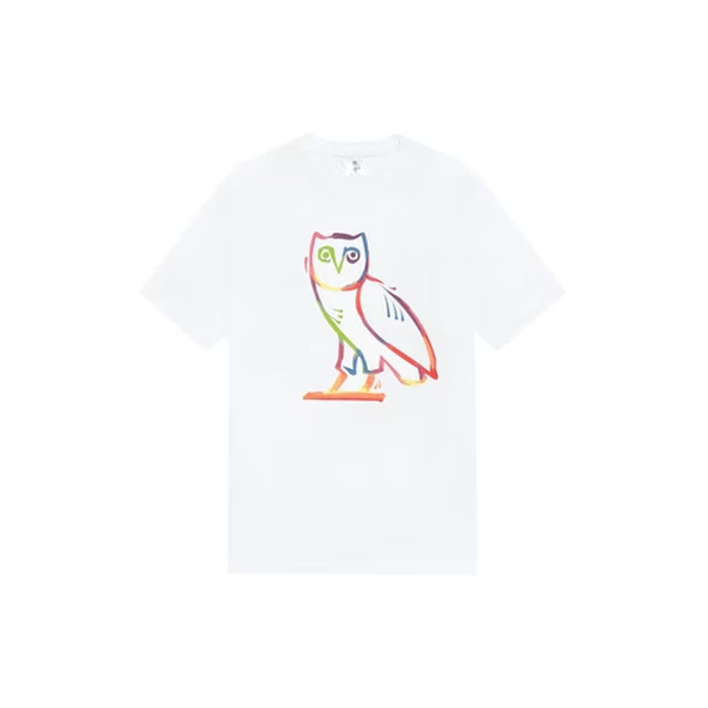 OVO Watercolour Owl T-shirt White