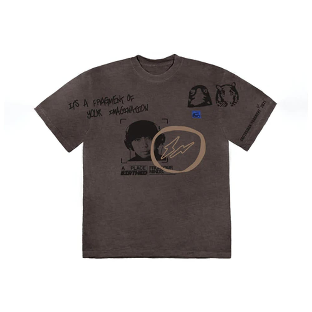 Travis Scott Cactus Jack For Fragment Hiroshi Tee Brown Pepper
