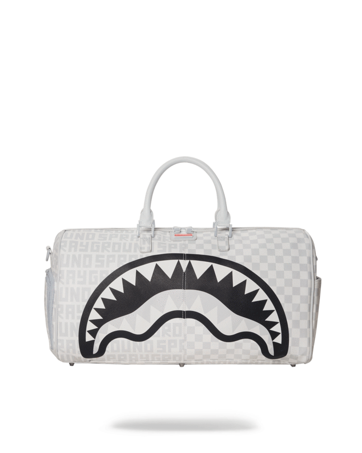 SPRAYGROUND BAG SPLIT MEAN AND CLEAN DUFFLE WHITE