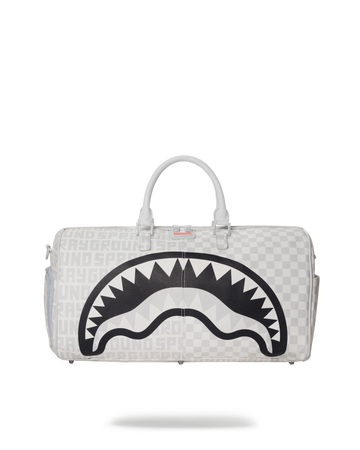 SPRAYGROUND BAG SPLIT MEAN AND CLEAN DUFFLE WHITE