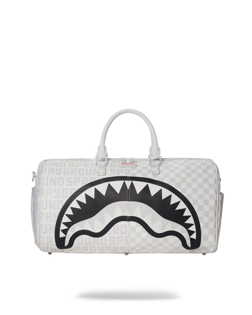 SPRAY GROUND SPLIT THE CHECK (PEARL) DUFFLE